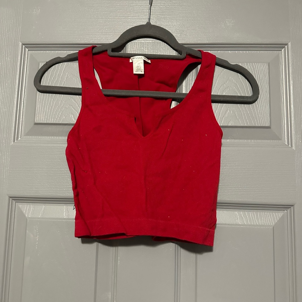 Bozzolo Red Crop Top